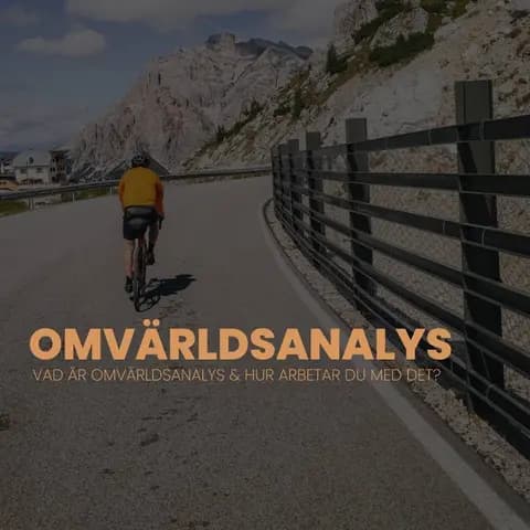 Kursbild för Omvärldsanalys YH-material